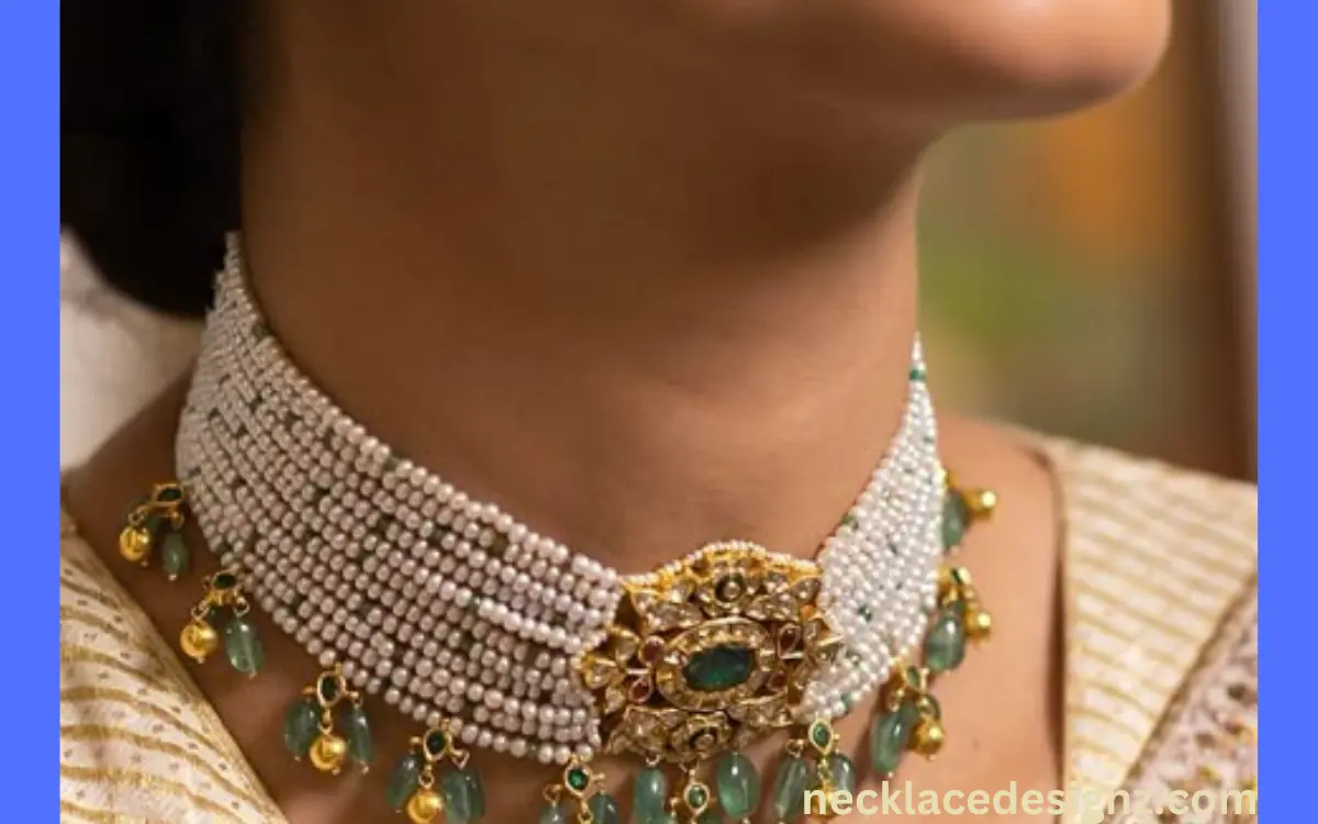 Indian kundan pearl necklaces