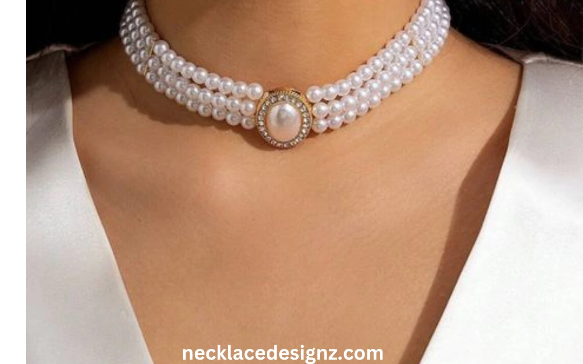 Choker as pearl necklace designs