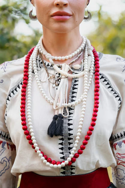 Long Beaded Necklace